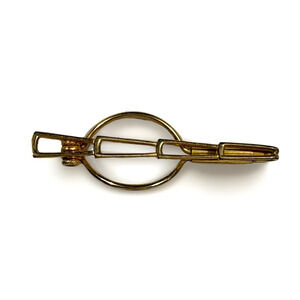 Vintage Swank Money Clip Fancy Thin Brass Wire Moneyclip 1950's Signed USA